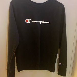 black nike champion pullover